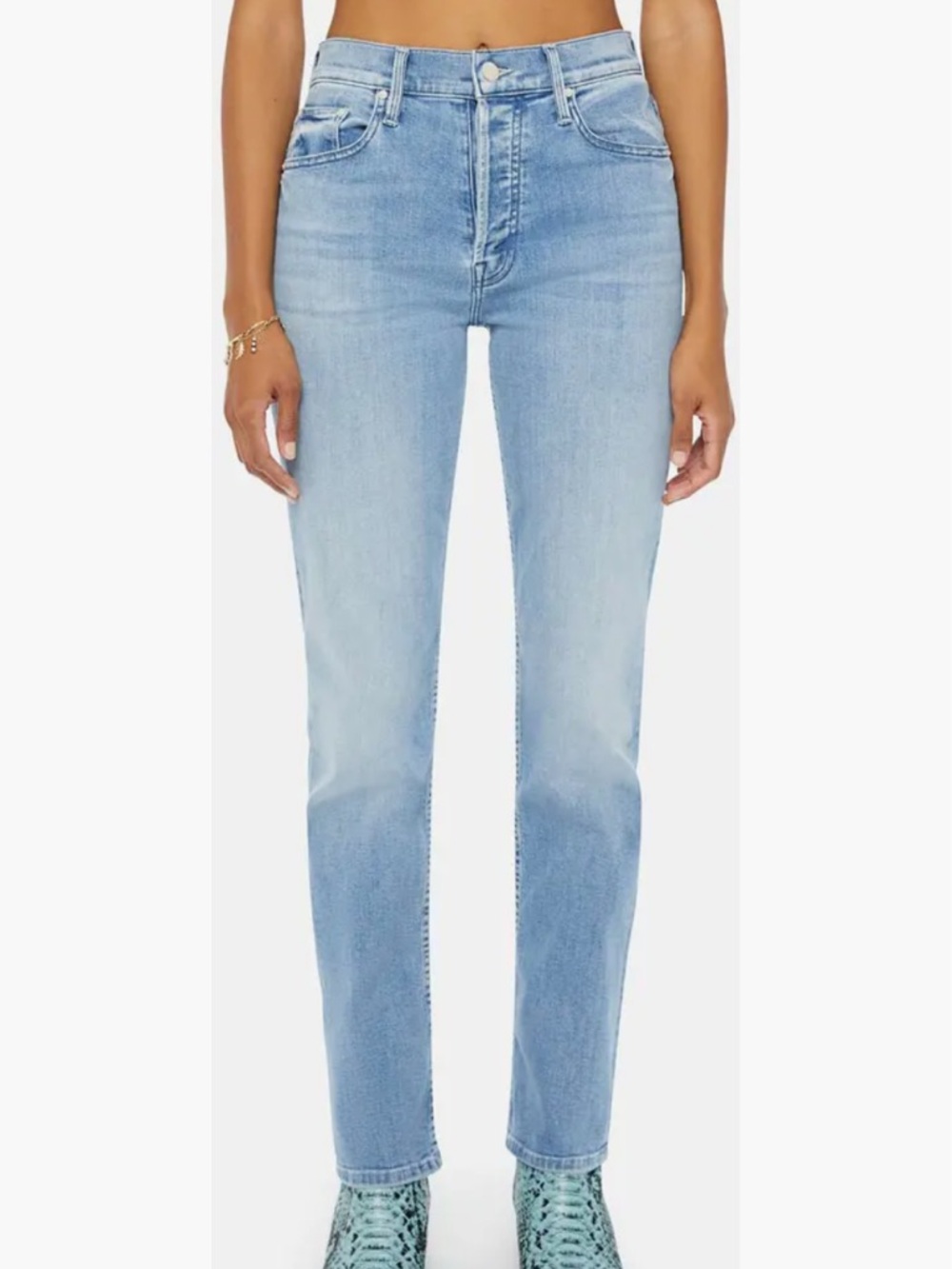 MOTHER Denim The Tomcat Skimp Jean in All Over the Map Size 25